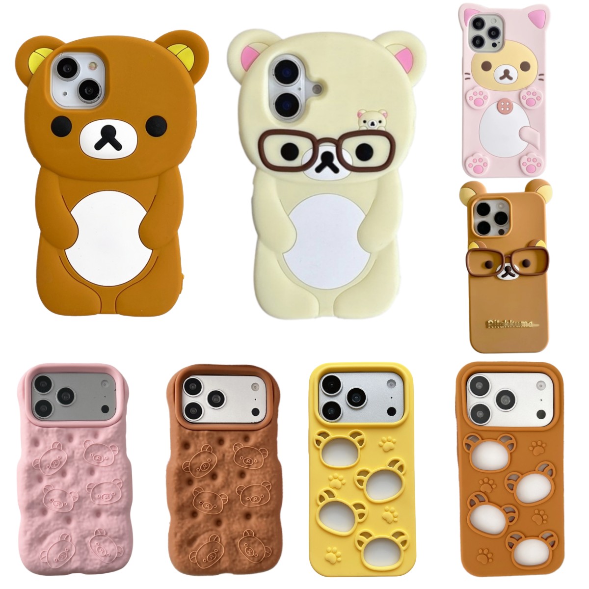 Phone Cases Cute Iphone 13 - Capa de Telefone 3D de Urso