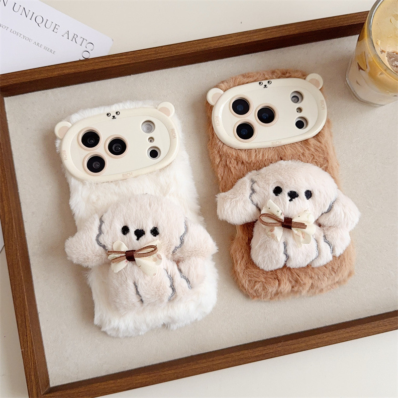 Phone Cases For Iphone 11 - 3d dos desenhos animados bowknot filhote