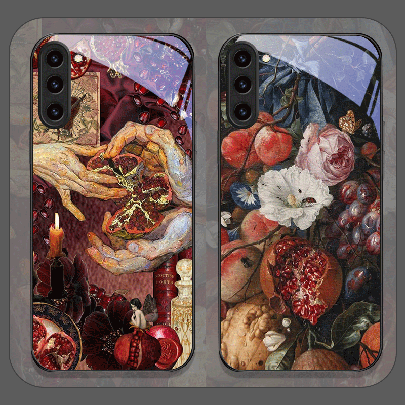 Phone Cases Samsung S25 - Capa de Telefone de Vidro Temperado