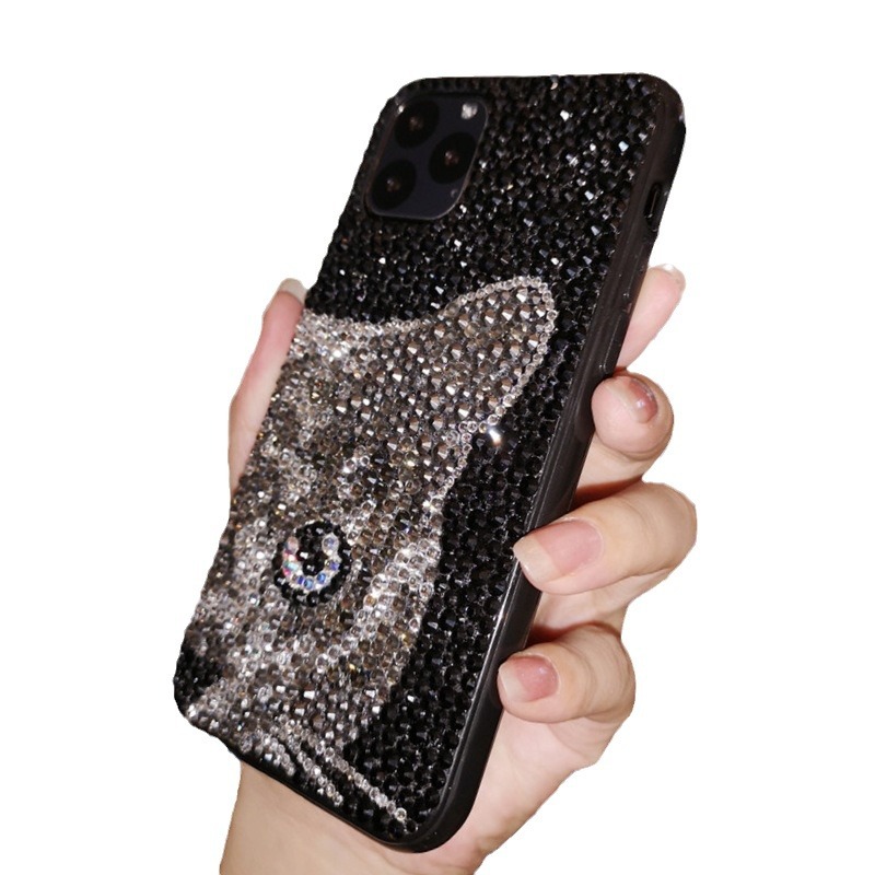 Phone Cases Europe - Luxo glitter caso de telefone acolchoado