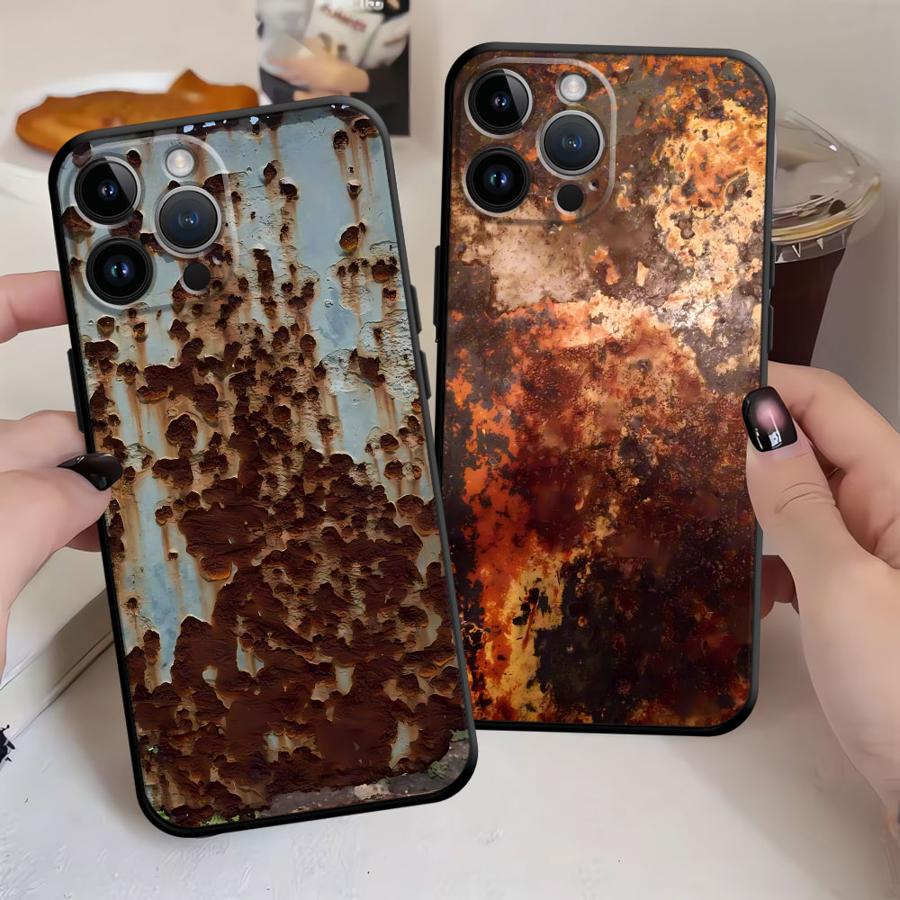 Phone Cases Art - Capa retrô com design ferrugem para