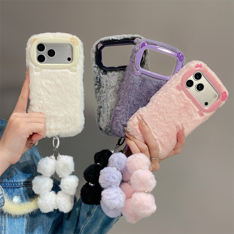 Phone Cases For Iphone 11 - Capa de Celular Luxuosa de Pelúcia