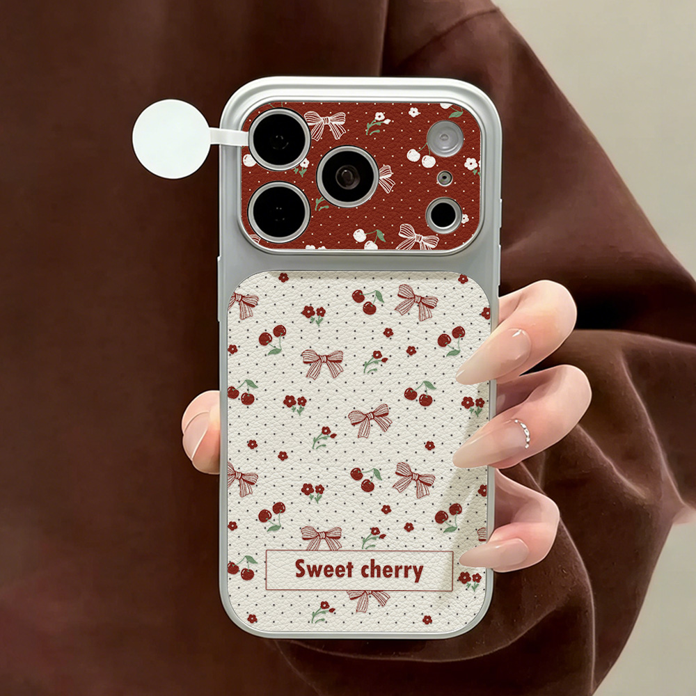 Phone Cases That Cover The Camera - Capa de Couro com Laço de