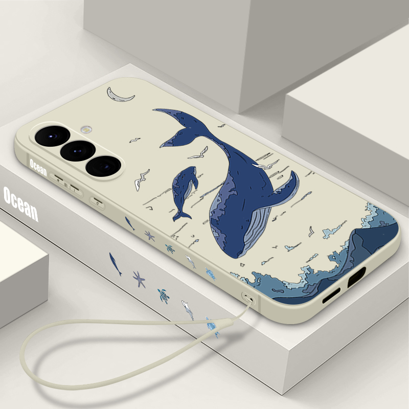 Phone Cases Galaxy A17 - Capa de Telefone Baleias para Samsung