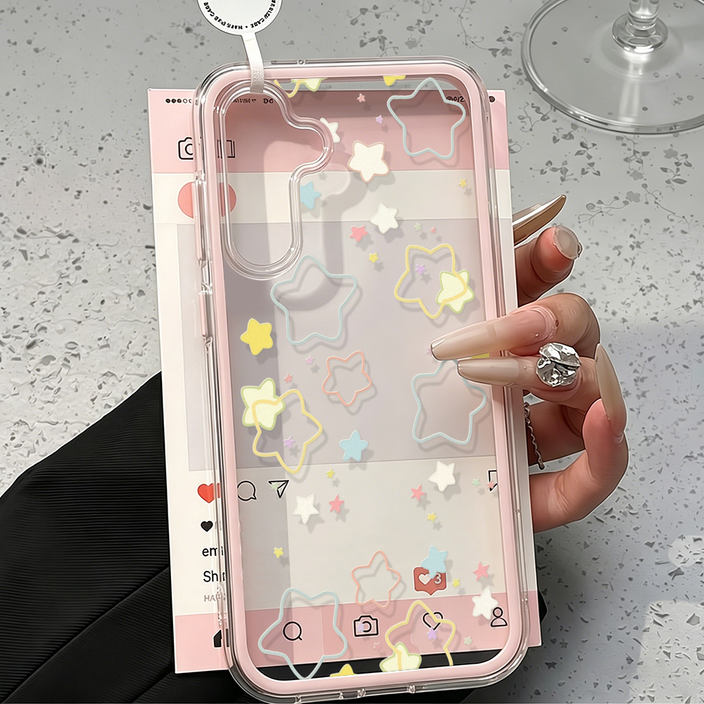 Phone Cases Galaxy A17 - Capa Transparente 2 em 1 para