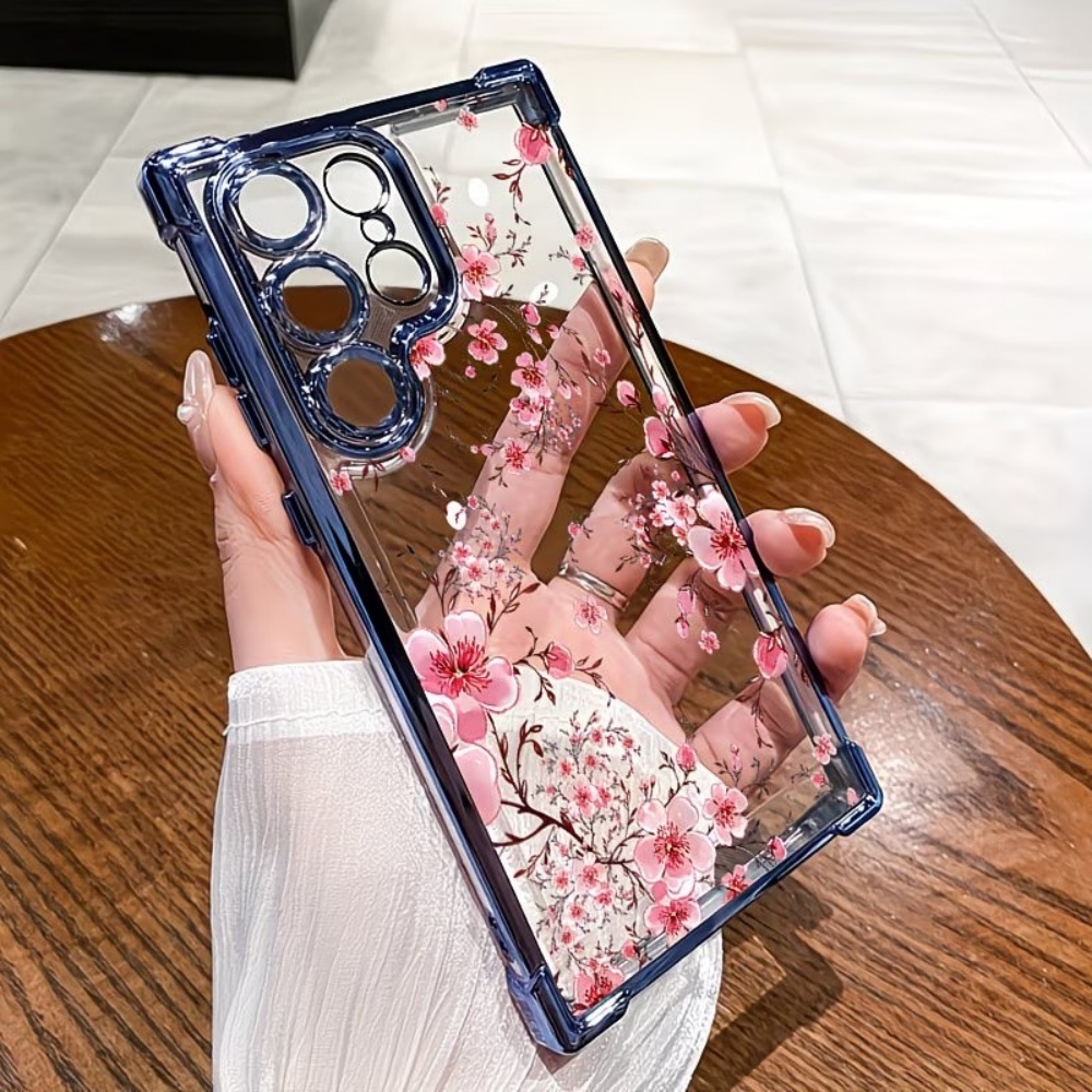 Phone Cases Cherry - Capa de Telefone Anti-Queda com Eletrogalvanização