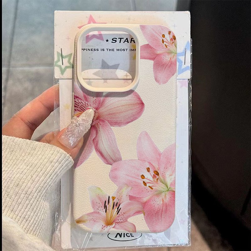Phone Cases Samsung S25 Ultra - Rosa lírio lichia textura caso de