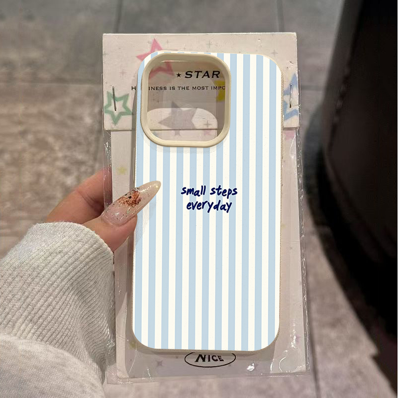 Phone Cases Blue - Capa Azul com Listras Brancas para