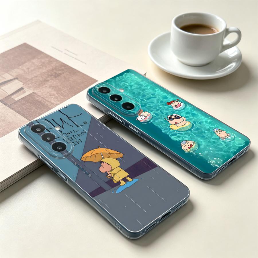 Phone Cases A14 Samsung - Capa de Telefone Menino com Guarda-Chuva