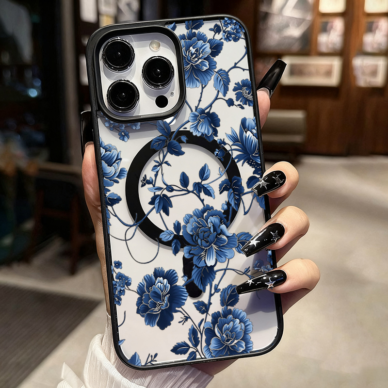 Capa Magnética de Luxo Vintage - Phone Cases Blue avaliação e preço