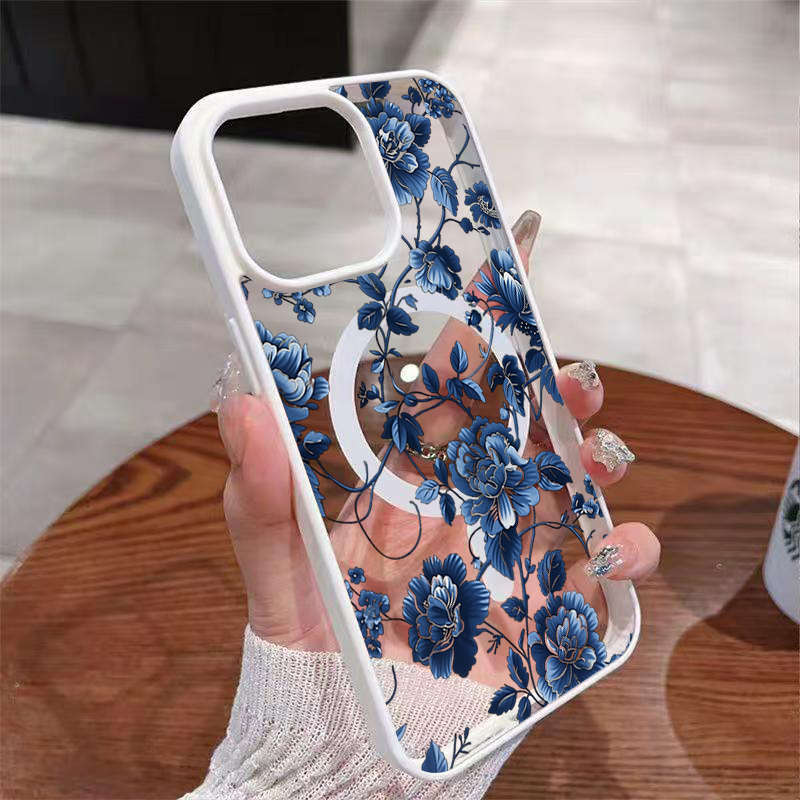 Capa Magnética de Luxo Vintage - Phone Cases Blue avaliação e preço