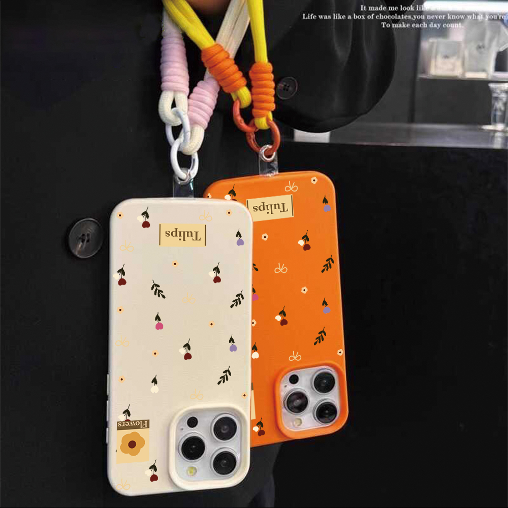 Capa de Silicone Fosca com Laç - Phone Cases With Straps avaliação e preço