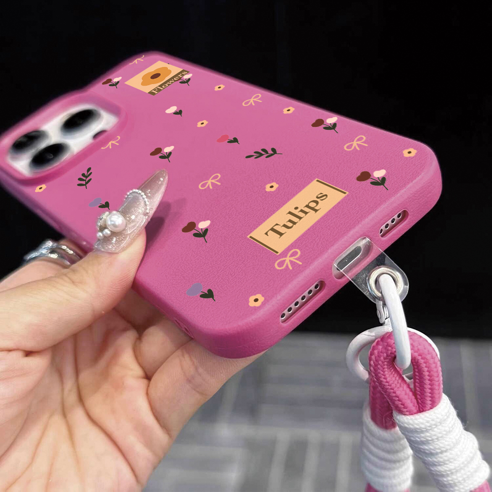 Capa de Silicone Fosca com Laç - Phone Cases With Straps avaliação e preço