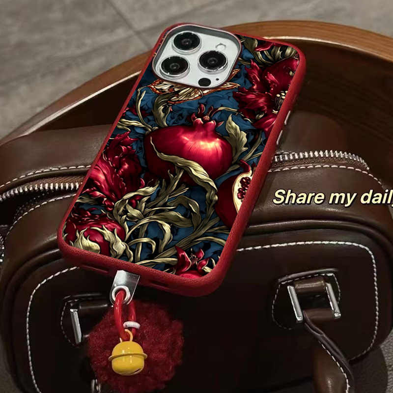 Vintage romã tpu arte caso de  - Phone Cases Art avaliação e preço