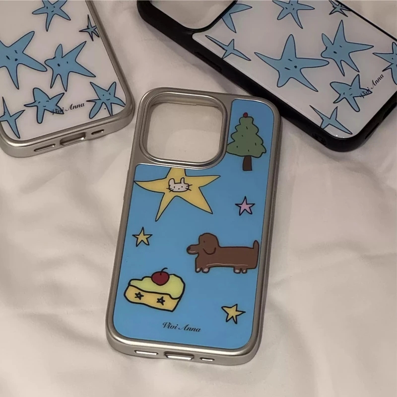 Ins nicho criativo estrela azu - Phone Cases Blue avaliação e preço