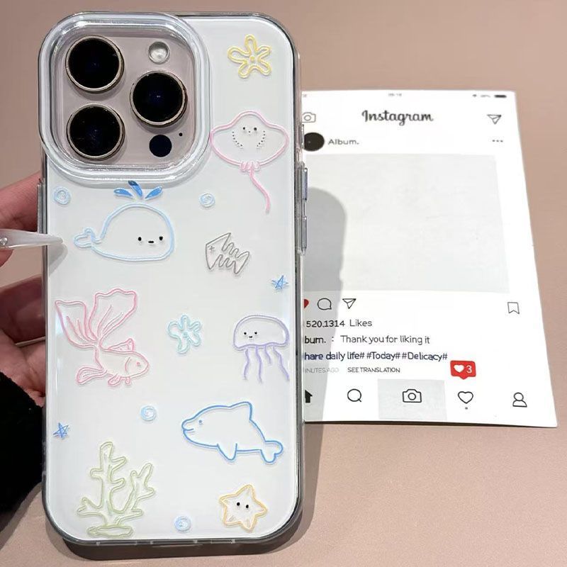 Linha desenhos de pequenos ani - Phone Cases Drawing avaliação e preço