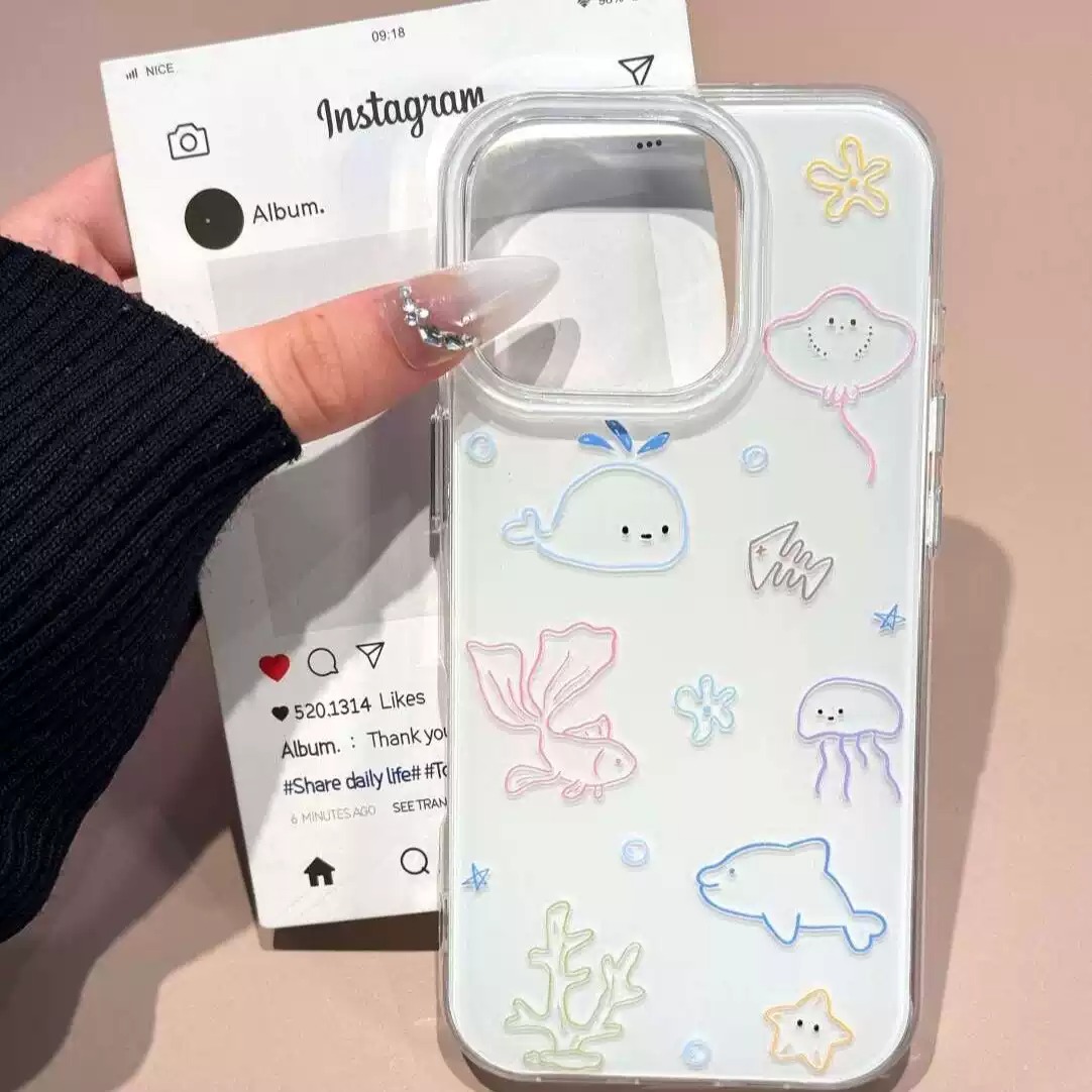 Linha desenhos de pequenos ani - Phone Cases Drawing avaliação e preço