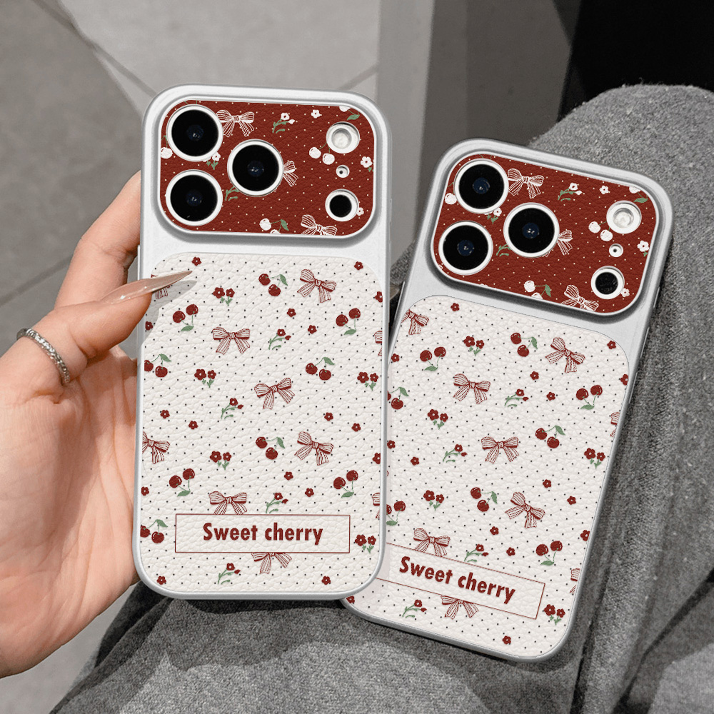 Capa de Couro com Laço de Cere - Phone Cases That Cover The Camera avaliação e preço