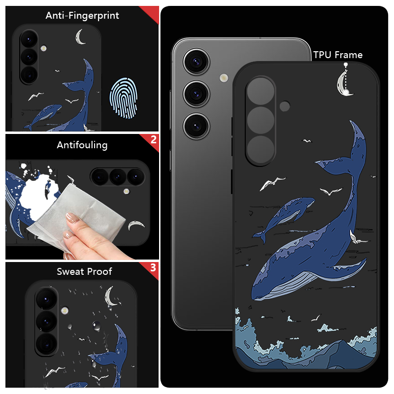Capa de Telefone Baleias para  - Phone Cases Galaxy A17 avaliação e preço