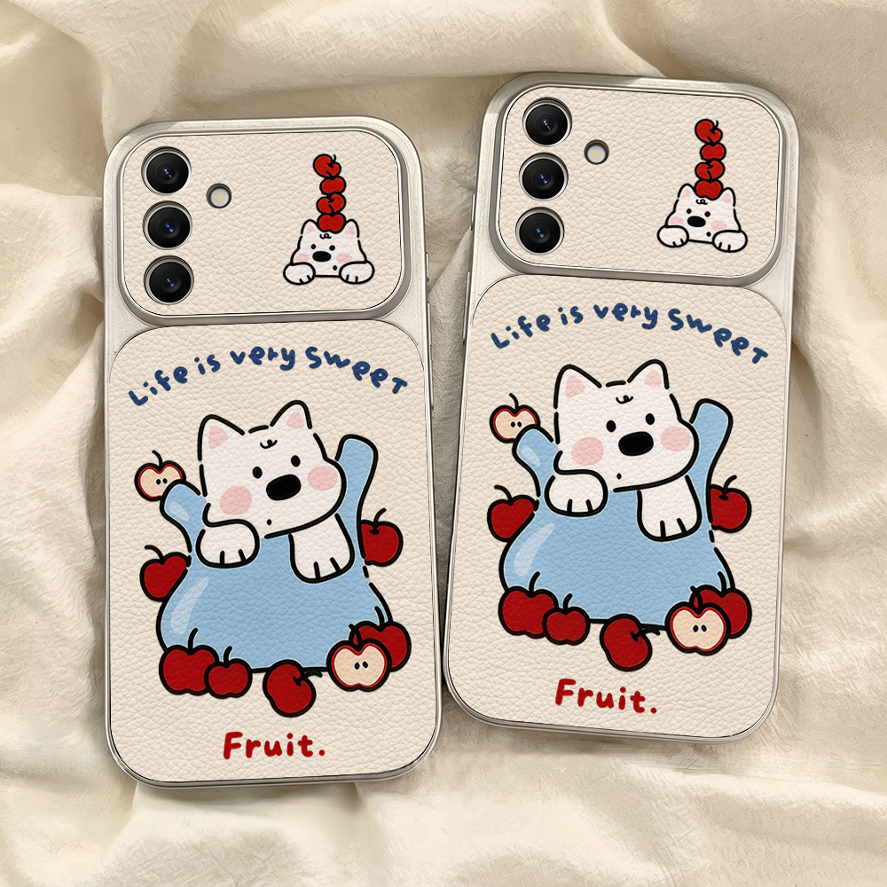 Capa de Couro Macia com Cordão - Phone Cases That Cover The Camera avaliação e preço