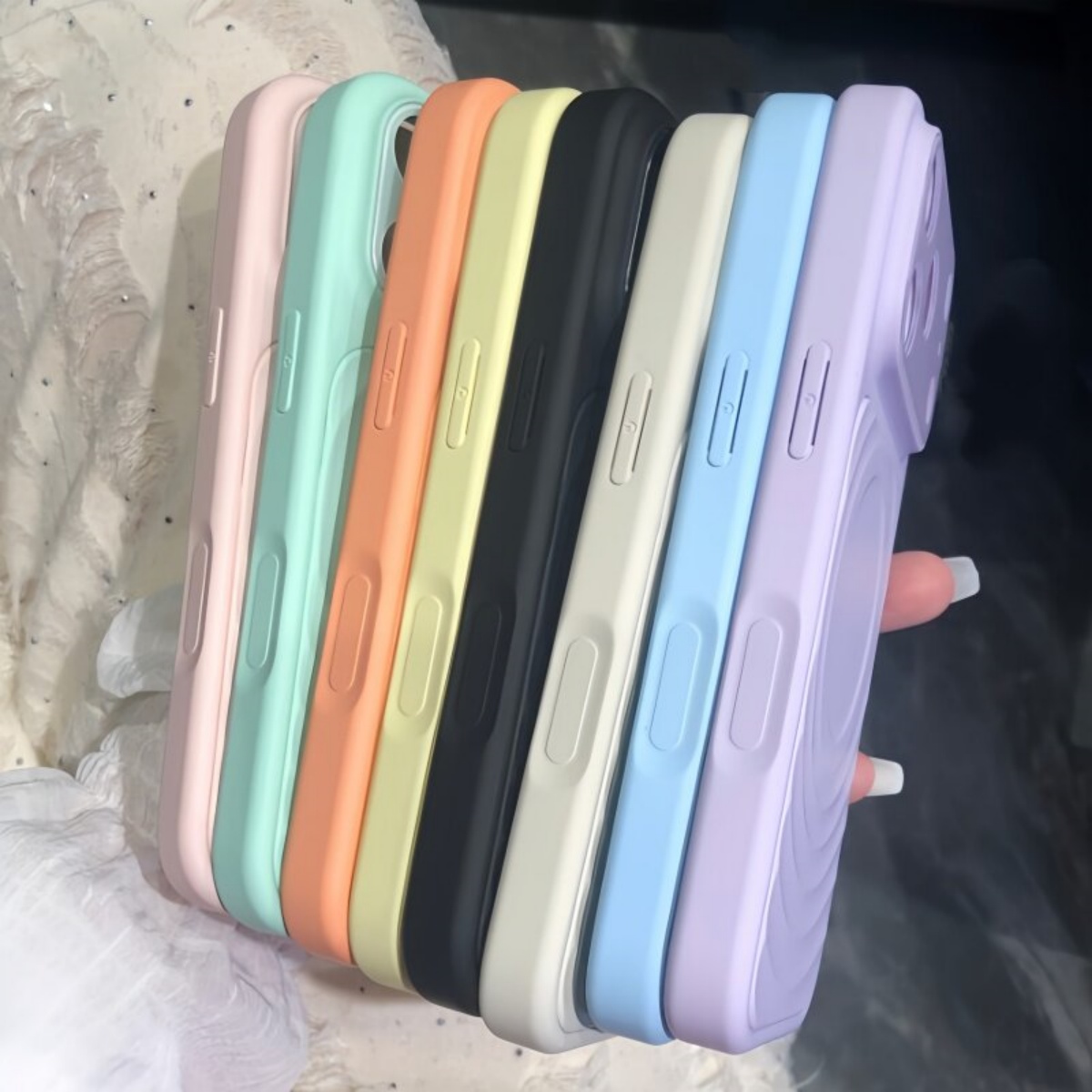 Capa de Silicone Líquido Luxuo - Phone Cases That Cover The Camera avaliação e preço