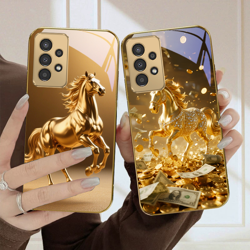 Uma linda steed dourada para S - Phone Cases A14 Samsung avaliação e preço