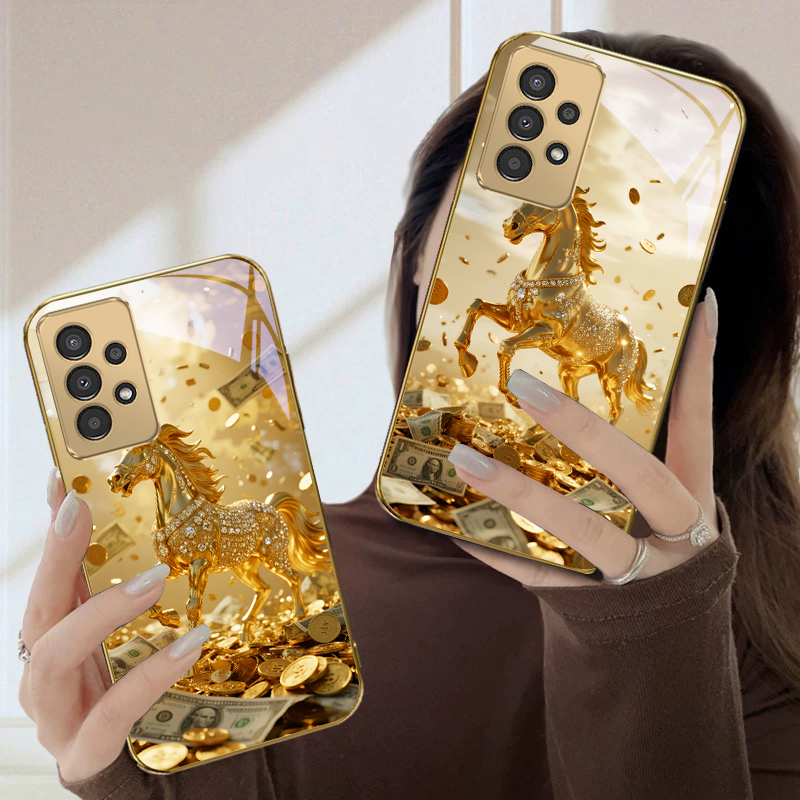 Uma linda steed dourada para S - Phone Cases A14 Samsung avaliação e preço