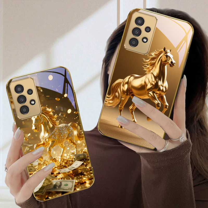 Uma linda steed dourada para S - Phone Cases A14 Samsung avaliação e preço