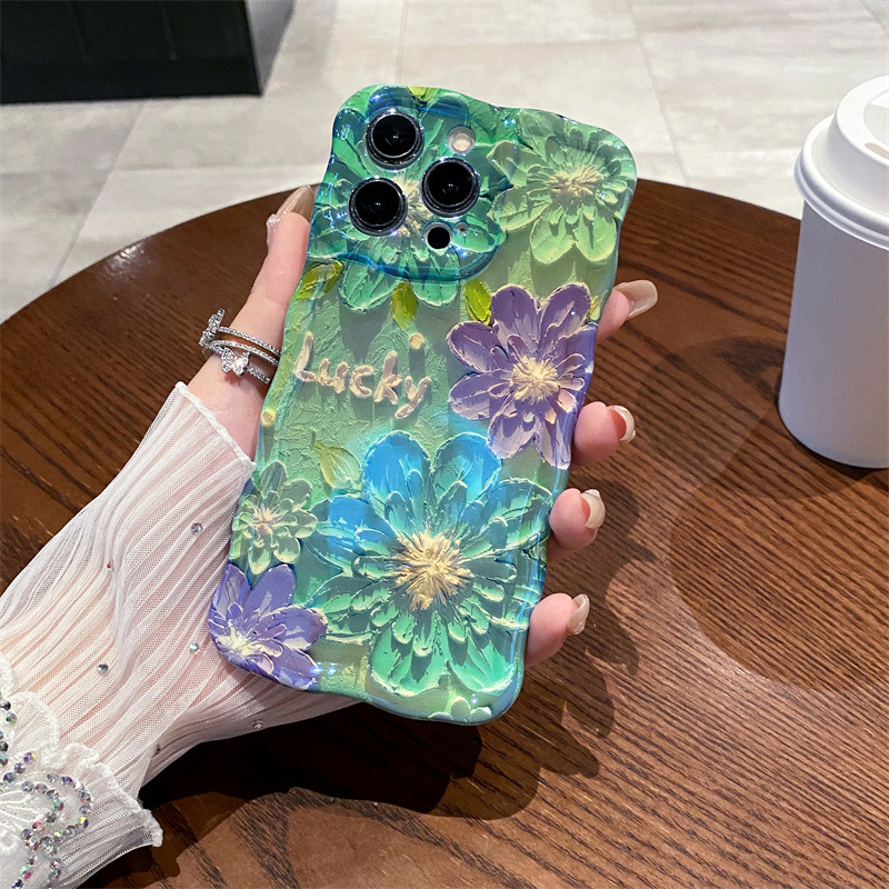 Retro luz azul pintura a óleo  - Phone Cases Art avaliação e preço